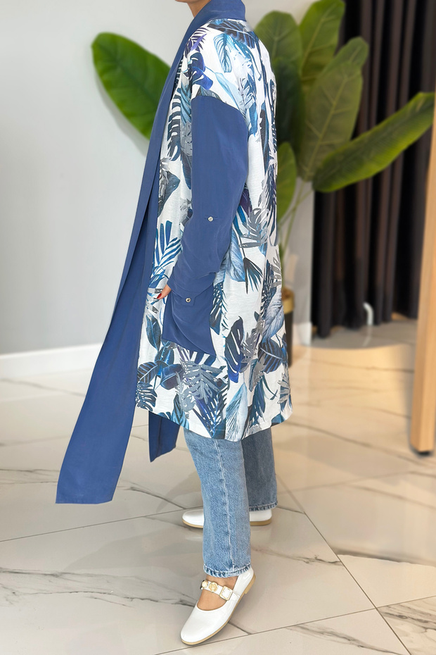 سترة كاب 6021 باللون الأزرق - 4