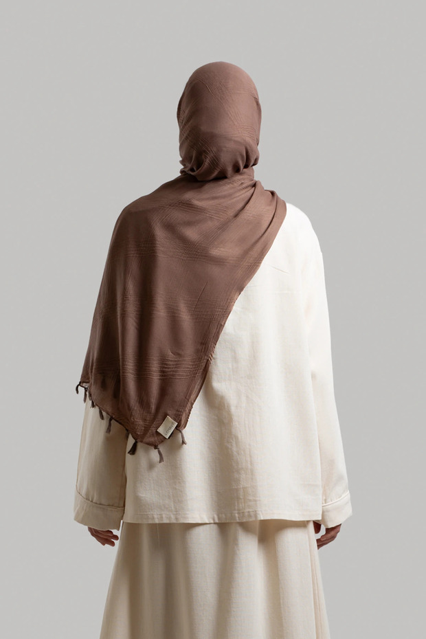 جاكيت كتان طبيعي - حجري - 8