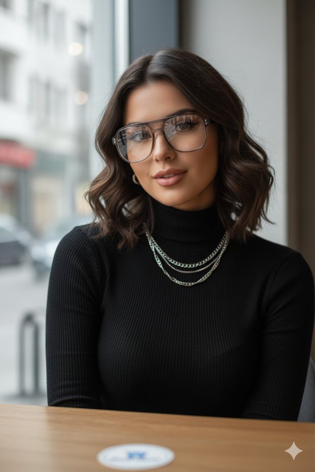 Nova Unisex Bone Frame Blue Light Filter Reading Glasses Stylish, Lightweight and Comfortable Retro Design