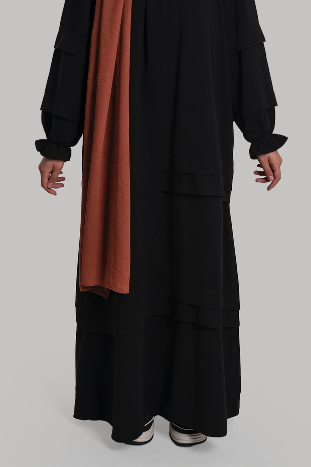 Defne Elbise - Siyah - 4