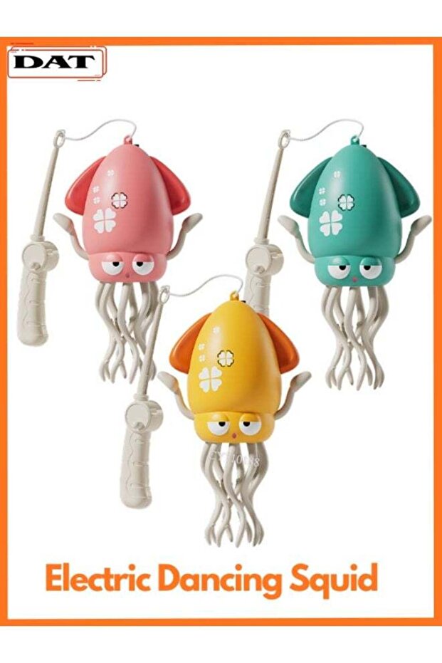 USB-Rechargeable Dancing Squid Toy – Music, Lights & Crawling (3+)