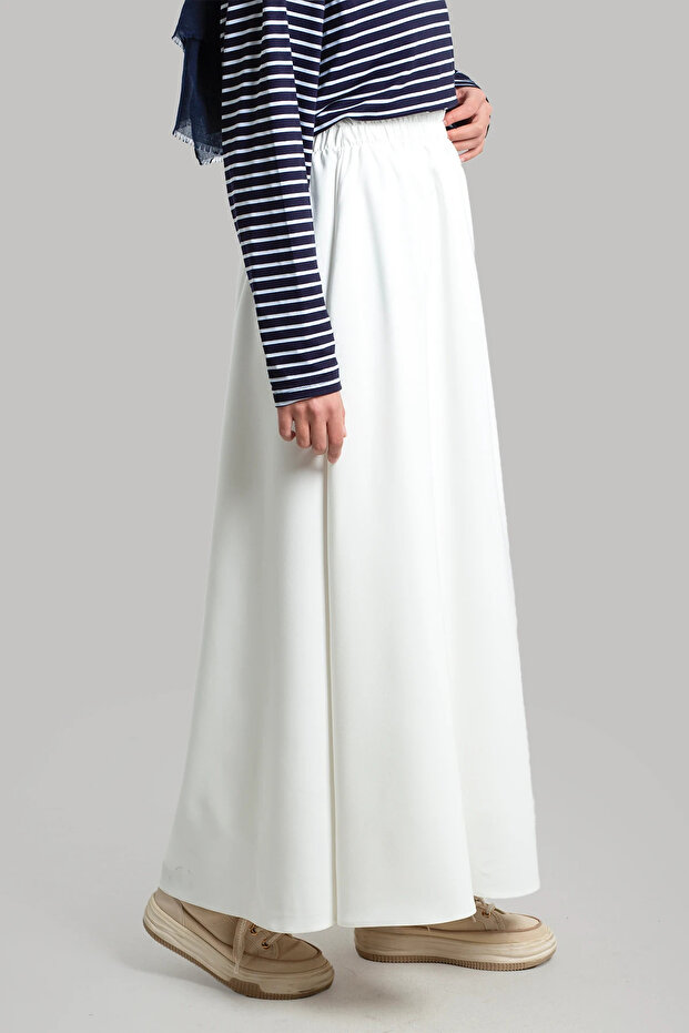 Krep Etek - Beyaz - 4