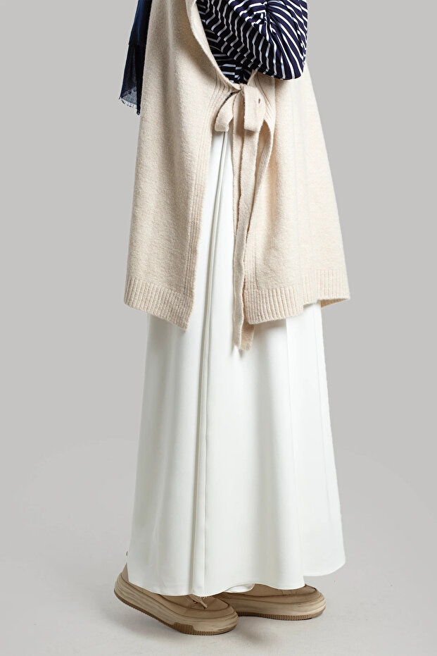 Krep Etek - Beyaz - 7