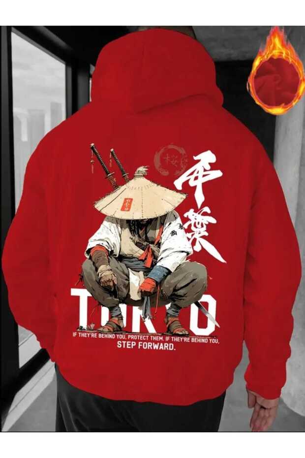 Tokyo Hoodie with Japanese Warrior Figure