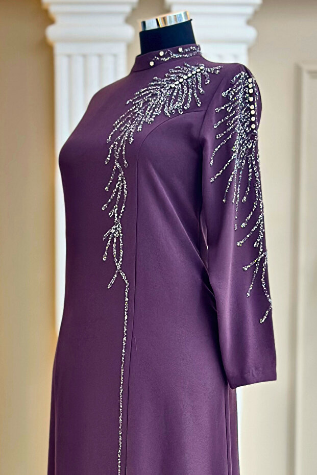 Elisa Abiye Elbise Violet - 2