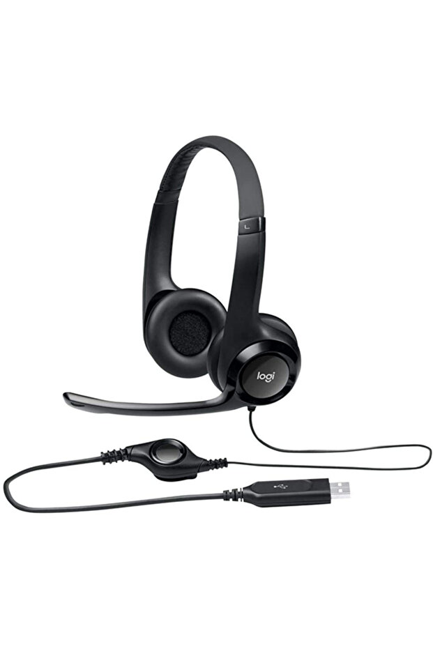H390 Headset cu microfon, negre - 1