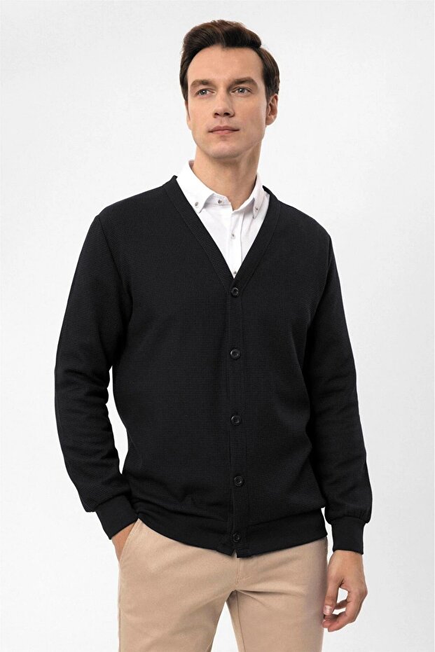 EXCULUSİVE SMART CASUAL DÜĞMELİ HIRKA - 1