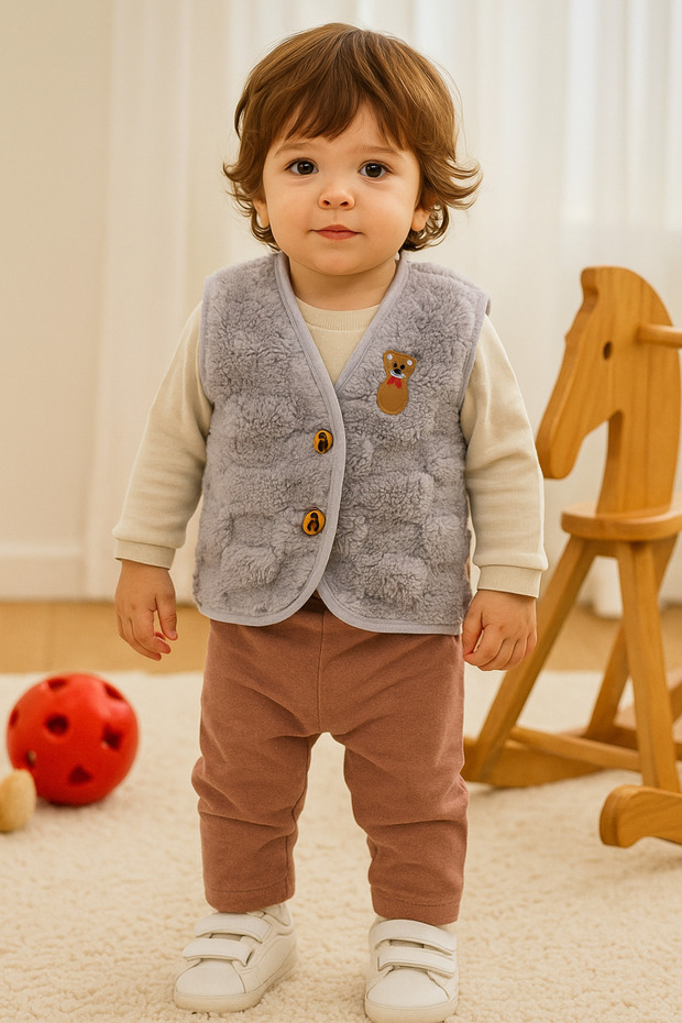 Plush Baby Vest 6,12,18,24 Months