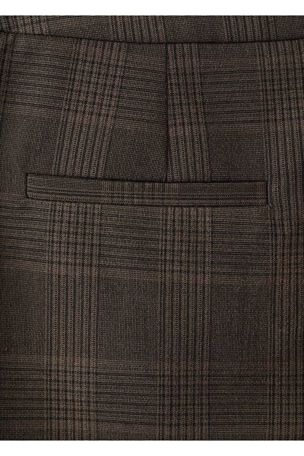 Damalı asimetrik etek - 6