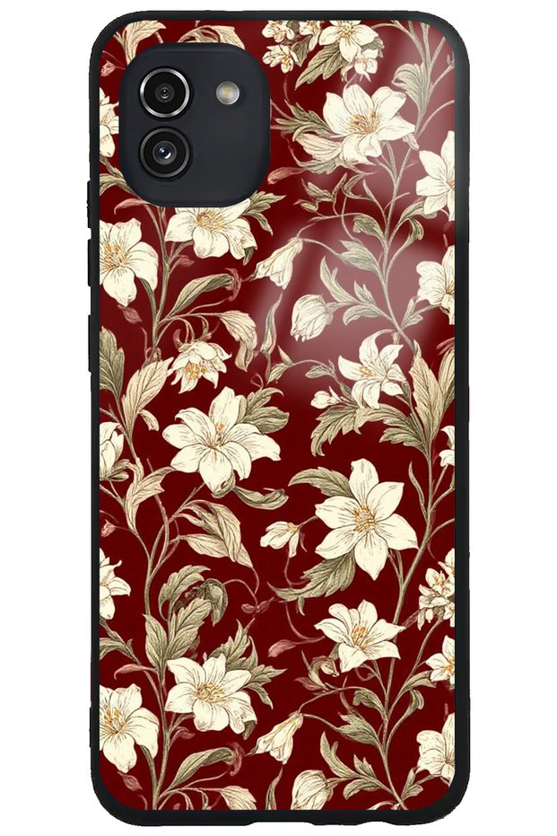 Samsung Galaxy A02S Camera Protected Premium Noble Elegance Pattern Glossy Phone Case
