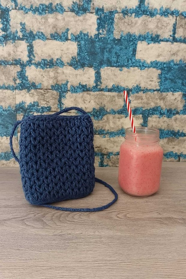 Special Occasions Gift Handmade Knitted Phone Bag