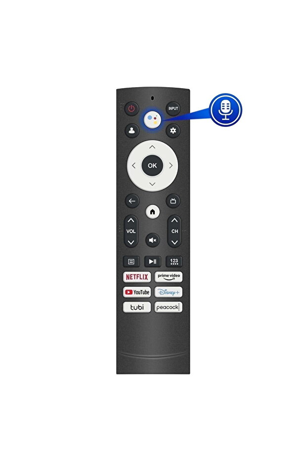 Voice Control Remote for Hisense Smart Google TV