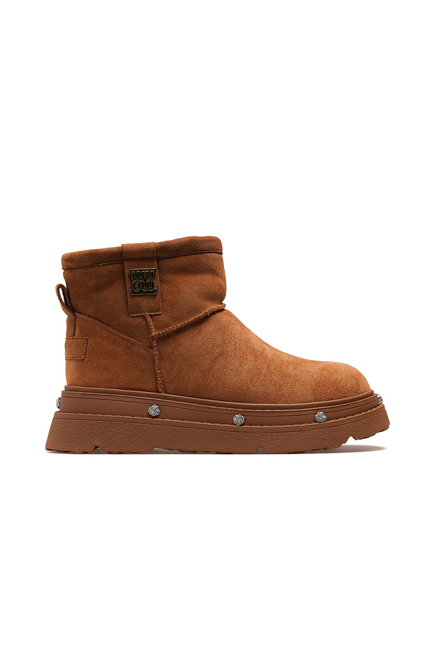 Women's Fur Lined Casual Daily Boots 25K 25K435 Z Camel