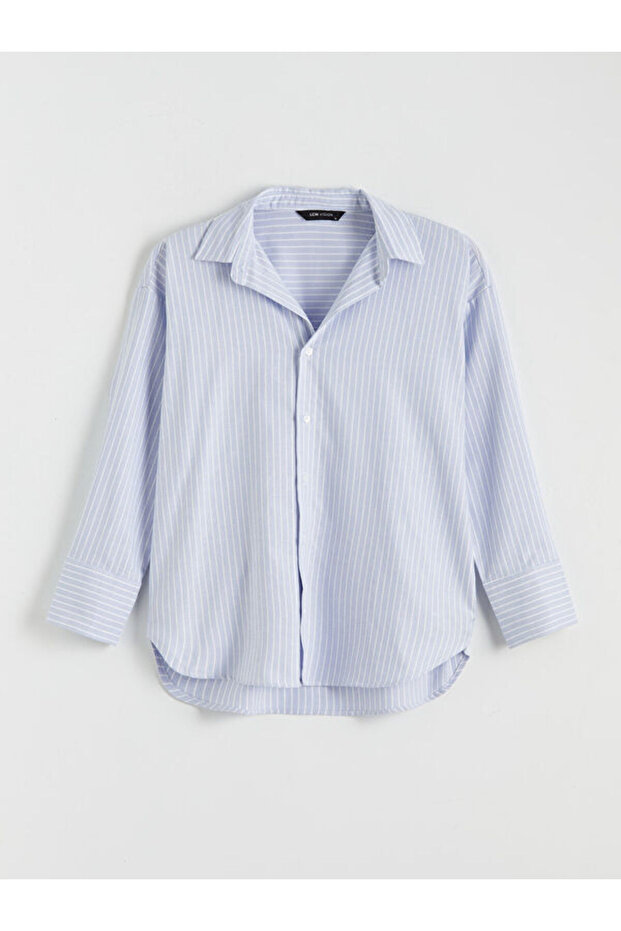 Striped Oversize Women's Shirt