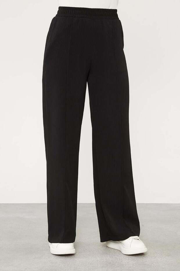 Pleated Fabric Black Judge Collar Double Set - 6