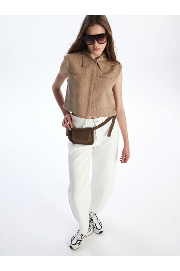 Striped Modal Blend Women's Shirt