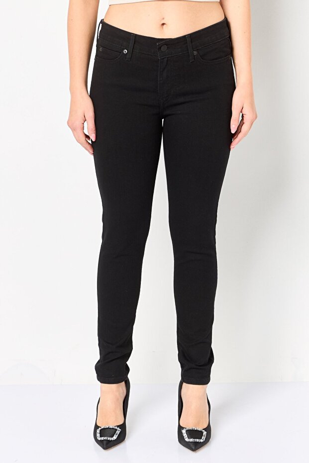 Women Skinny Fit Solid Stretchable Denim Jeans, Black