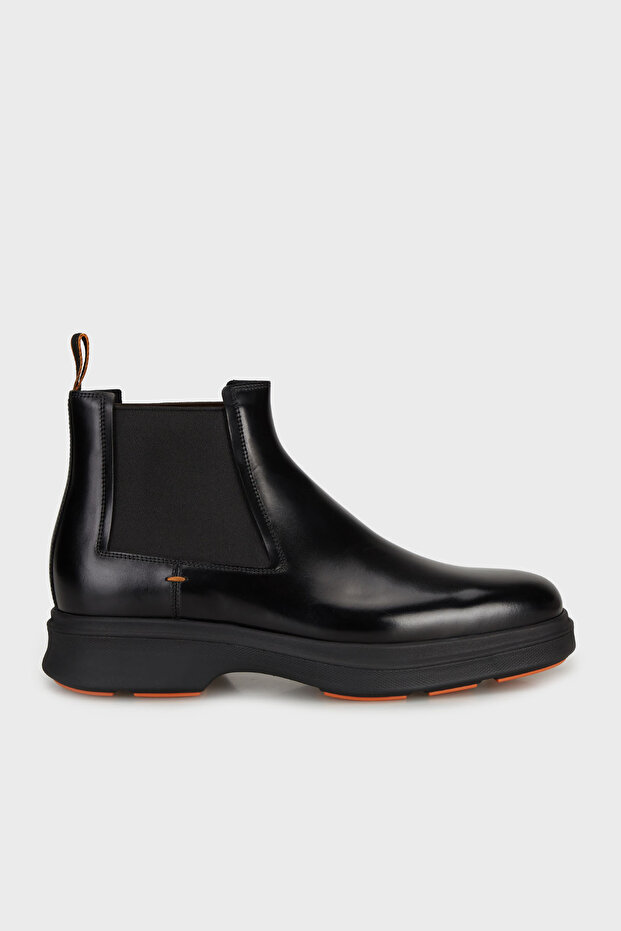 Leather Band Detailed Boots Men's Boots Mgeg19169Neaxntgn01
