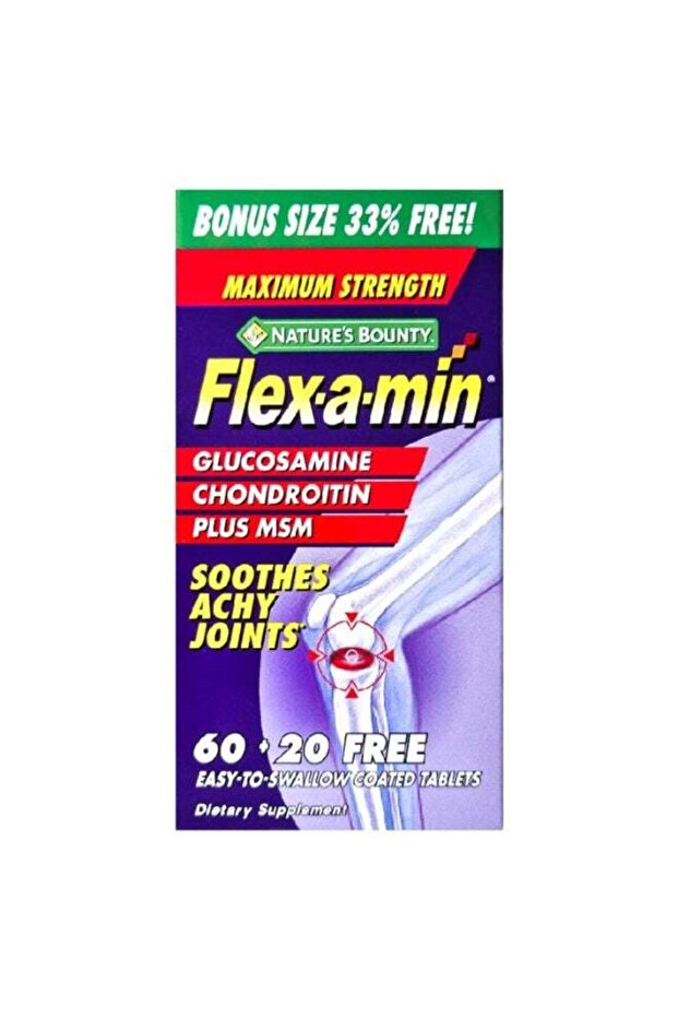 Flex-A-Min – Joint Health Formula with Extra Tablets (80 Tablets)