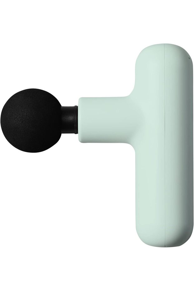 Portable Massage Gun - Lightweight Compact, 4 Heads, 4 Speeds up to 3000 RPM, 2000mAh, Mint Cre