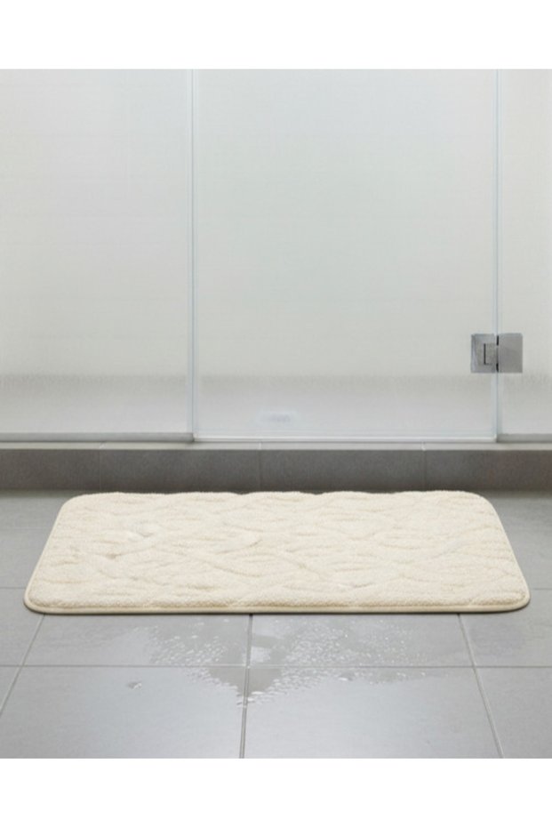 Cream Memory Foam Bath Mat