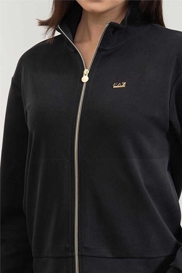 Kadın Fermuarlı Sweatshirt - 4