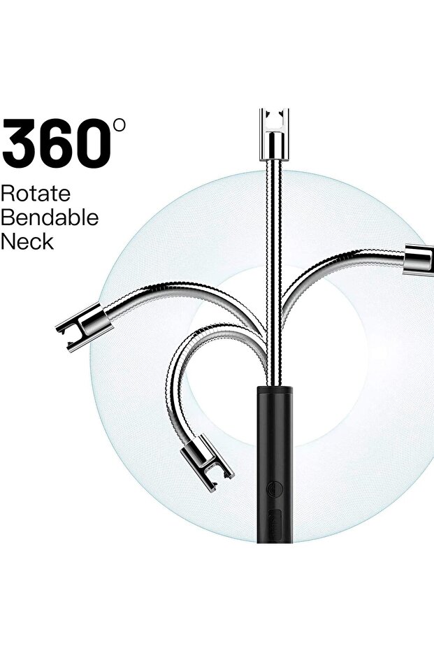 Electronic lighter with a flexible, flameless design; rechargeable plasma with battery status indicator; wind resistant. - 6