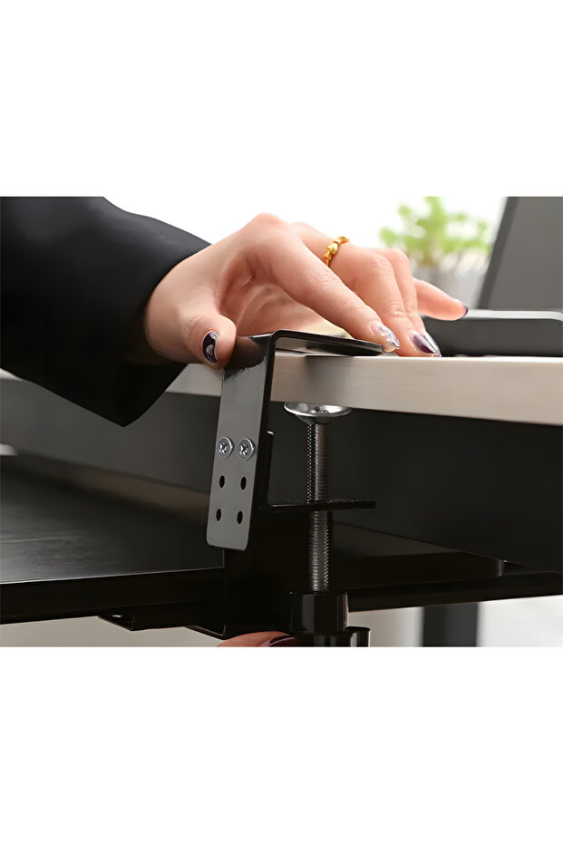 HDWR SolidHand-KT02 Extendable Under-Desk Keyboard Holder, Under-Desk Drawer, Keyboard Shelf - 4