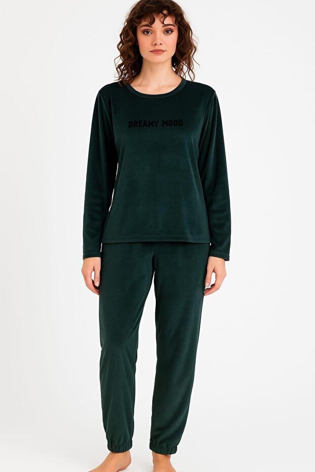 Women's 13164-2840 long sleeve velvet pajama set