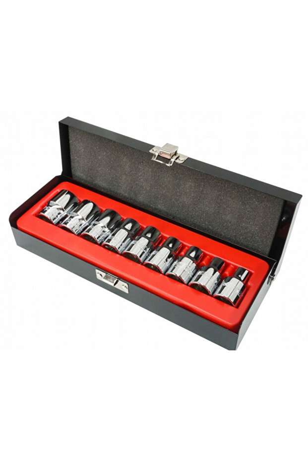 Set chei TORX 1/2" E10-E24 9 elemente VERKE V39111 - 2