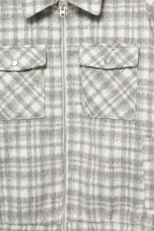 Kareli yumuşak ceket - 8