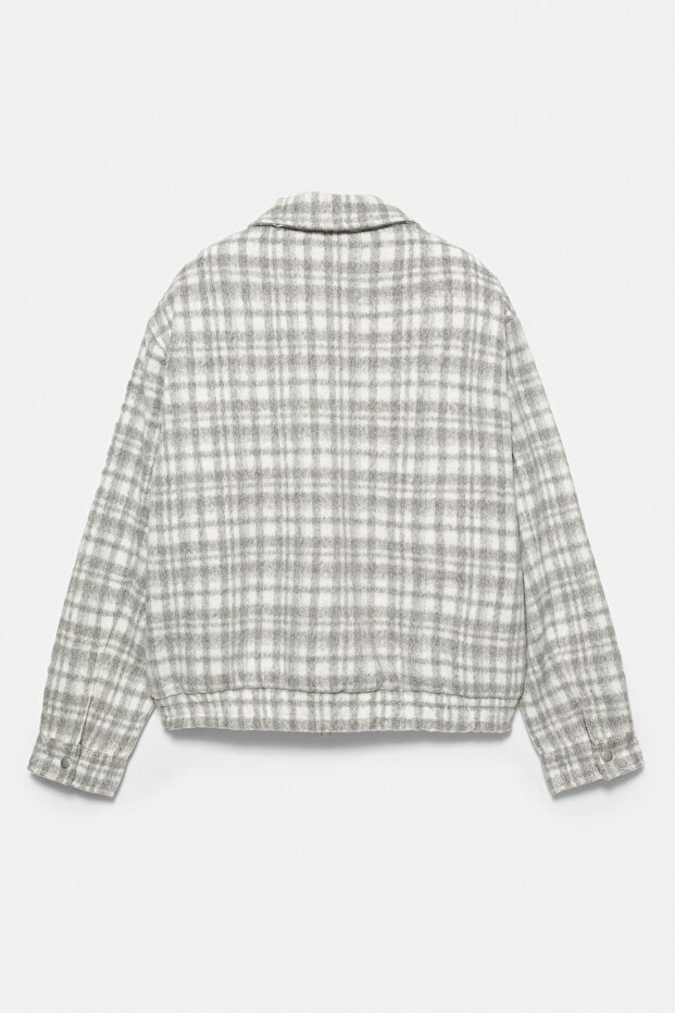 Kareli yumuşak ceket - 7