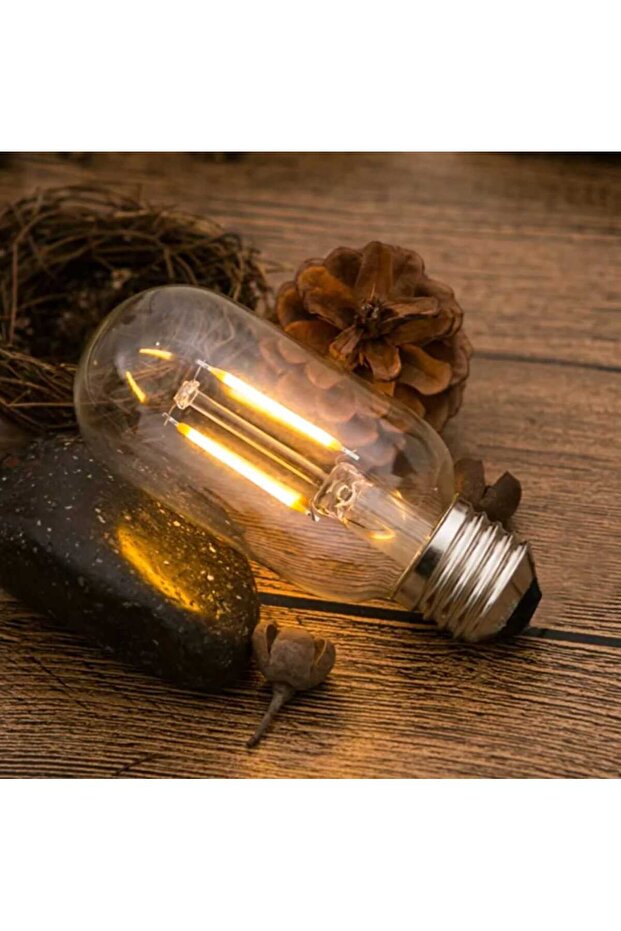 4w 220v E27 Gemici Rustik Led Ampul T45 Dekoratif Rustik Ampül 10 Adet - 6