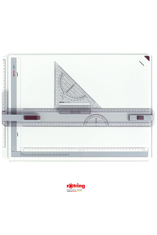Rapid A3 Drawing Board, Professional Set with Square and Triple Fixing System - 2