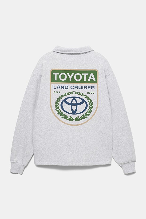 Fermuar yakalı Toyota sweatshirt - 8