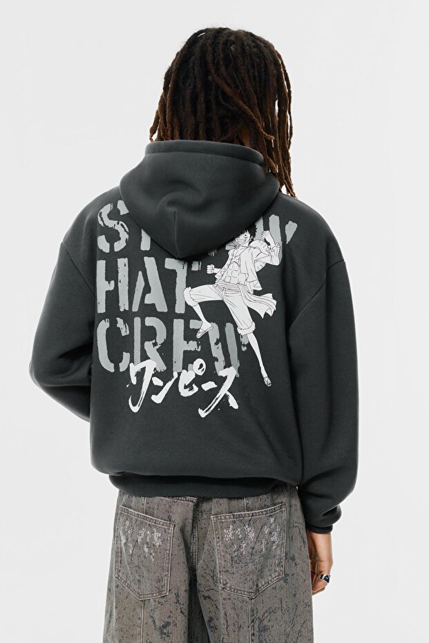 One Piece kapüşonlu sweatshirt - 4