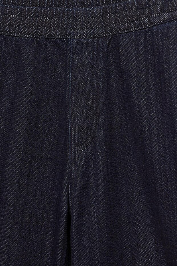 Geniş paça jogger jean - 8