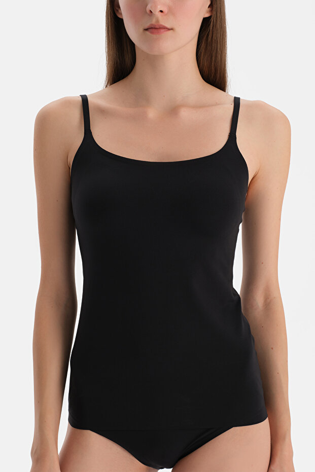 Siyah Basıc Cool Touch Atlet - 5