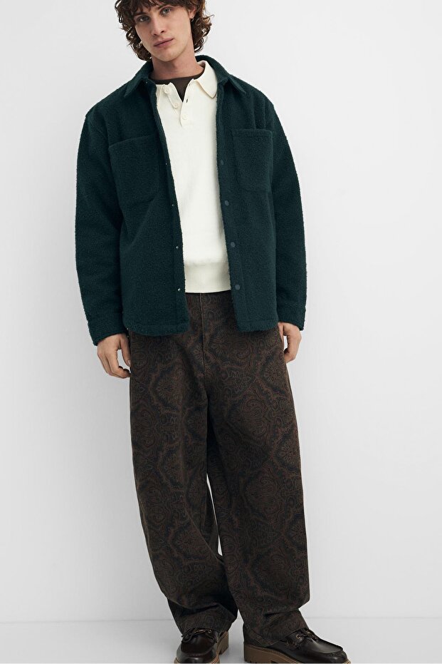 Suni yünlü ince ceket - 1