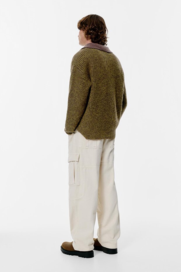 Düğmeli yaka kazak - 4