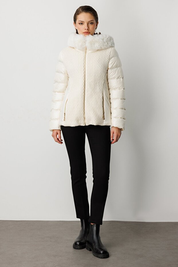 Kapüşonlu Şişme Mont - 4