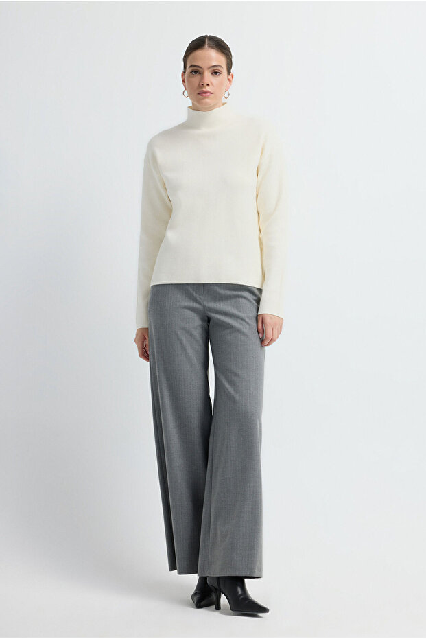 Balıkçı Yaka Triko Bluz - 3