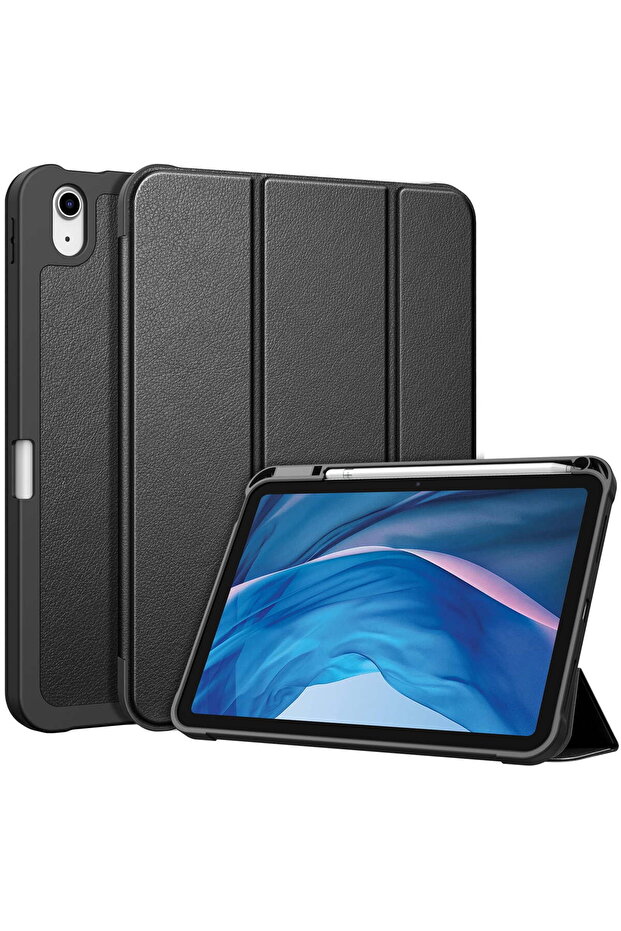 Case for iPad (A16) 11th Gen 11in / iPad 10th Gen 10.9in with Pencil Holder, Black