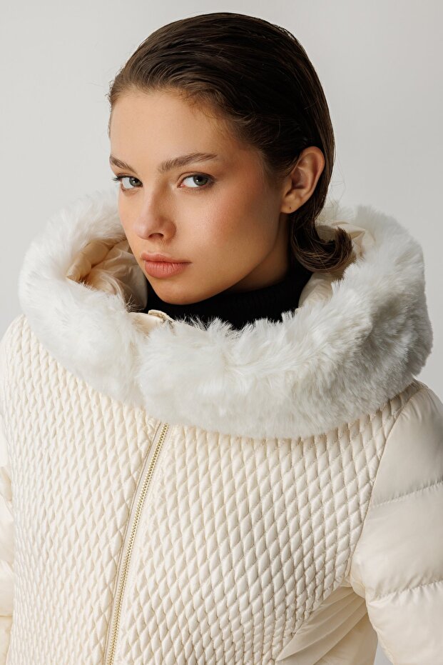 Kapüşonlu Şişme Mont - 3