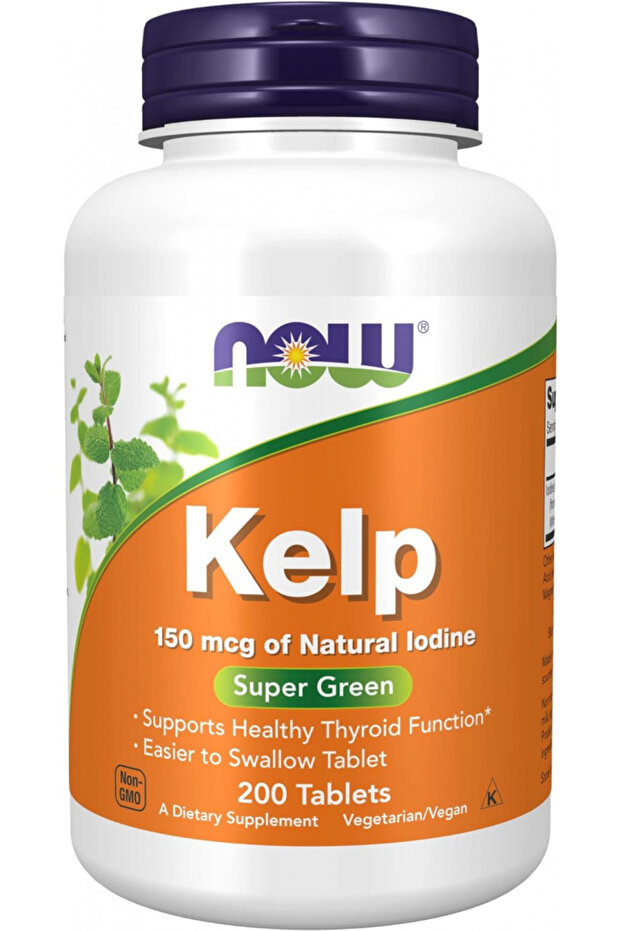 Now Kelp 150 Mcg Iodine Dietary Suppliment, 200 Tablets