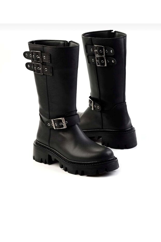 Women's Black Short Boots