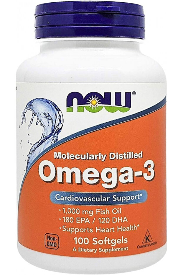Omega-3 1000Mg, Molecularly Distilled, 100 Softgels