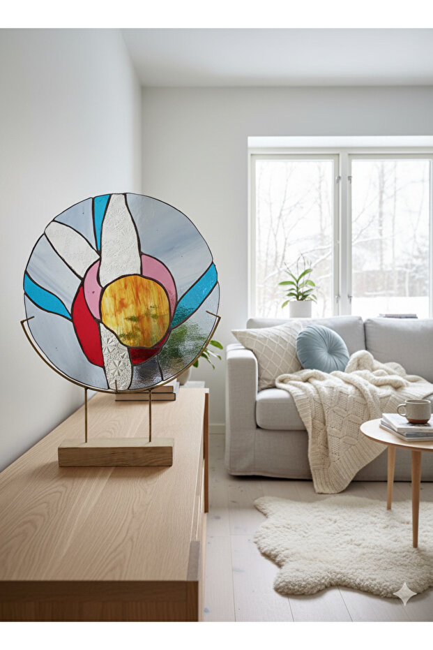 Modern Desenli Vitray biblo - 1