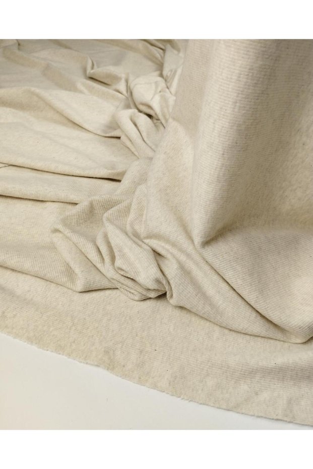 Ribbed Knit Knitted in Beige Color (Width 110 cm X Length 185 cm)