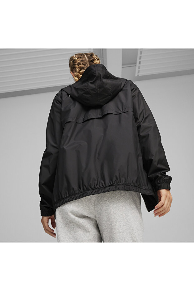 ESS Solid Windbreaker Siyah Kadın Ceket - 3